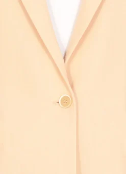 Blazer in lana vergine e lino