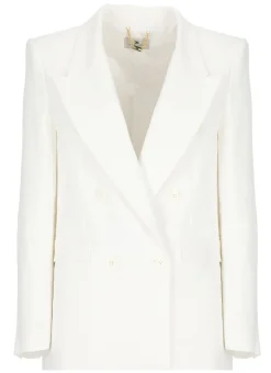 Blazer in misto lino