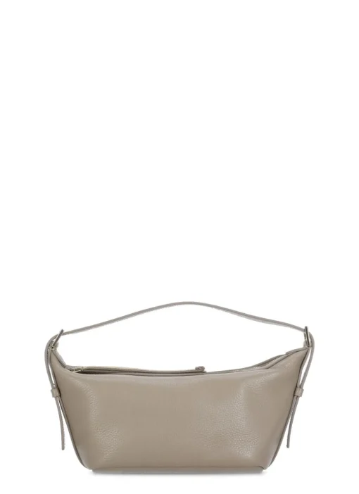 Borsa in pelle martellata
