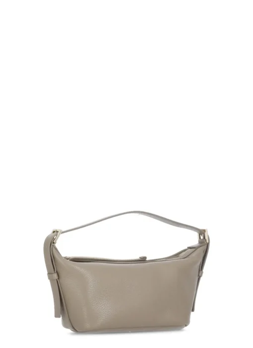 Borsa in pelle martellata