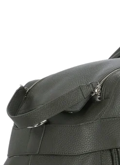 Borsone Micron in pelle martellata