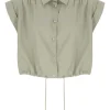Camicia con dettagli in punto luce