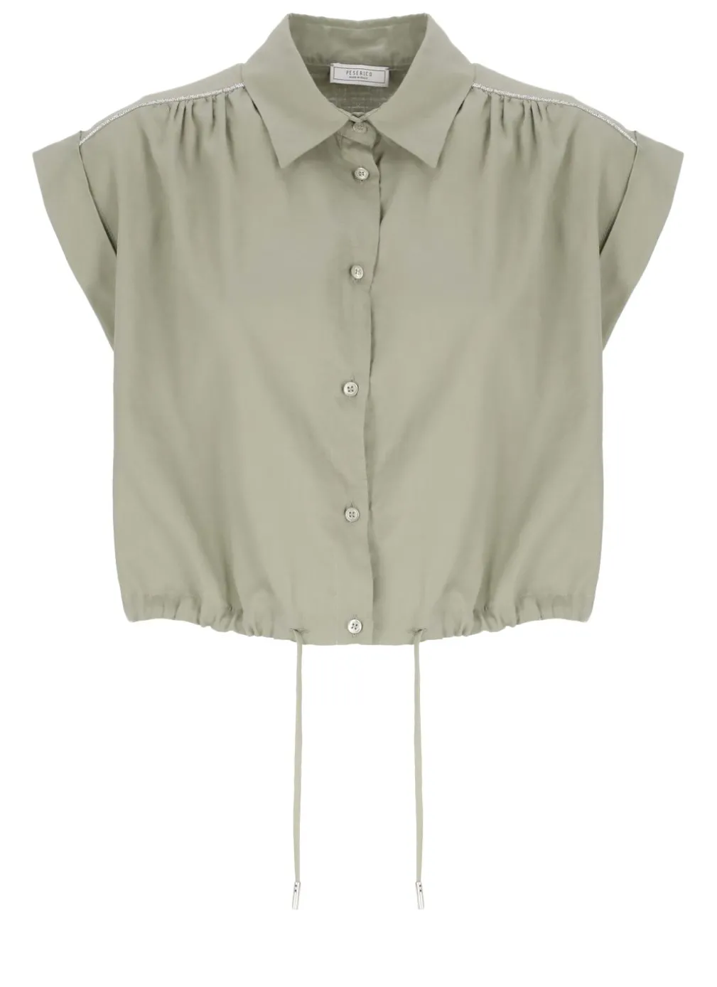 Camicia con dettagli in punto luce