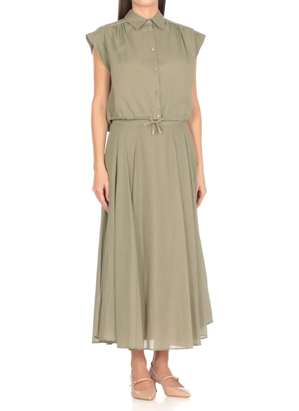 Camicia con dettagli in punto luce