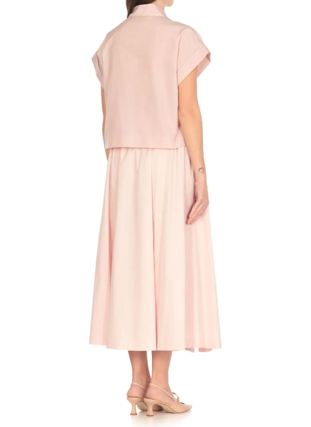 Camicia con dettagli in punto luce