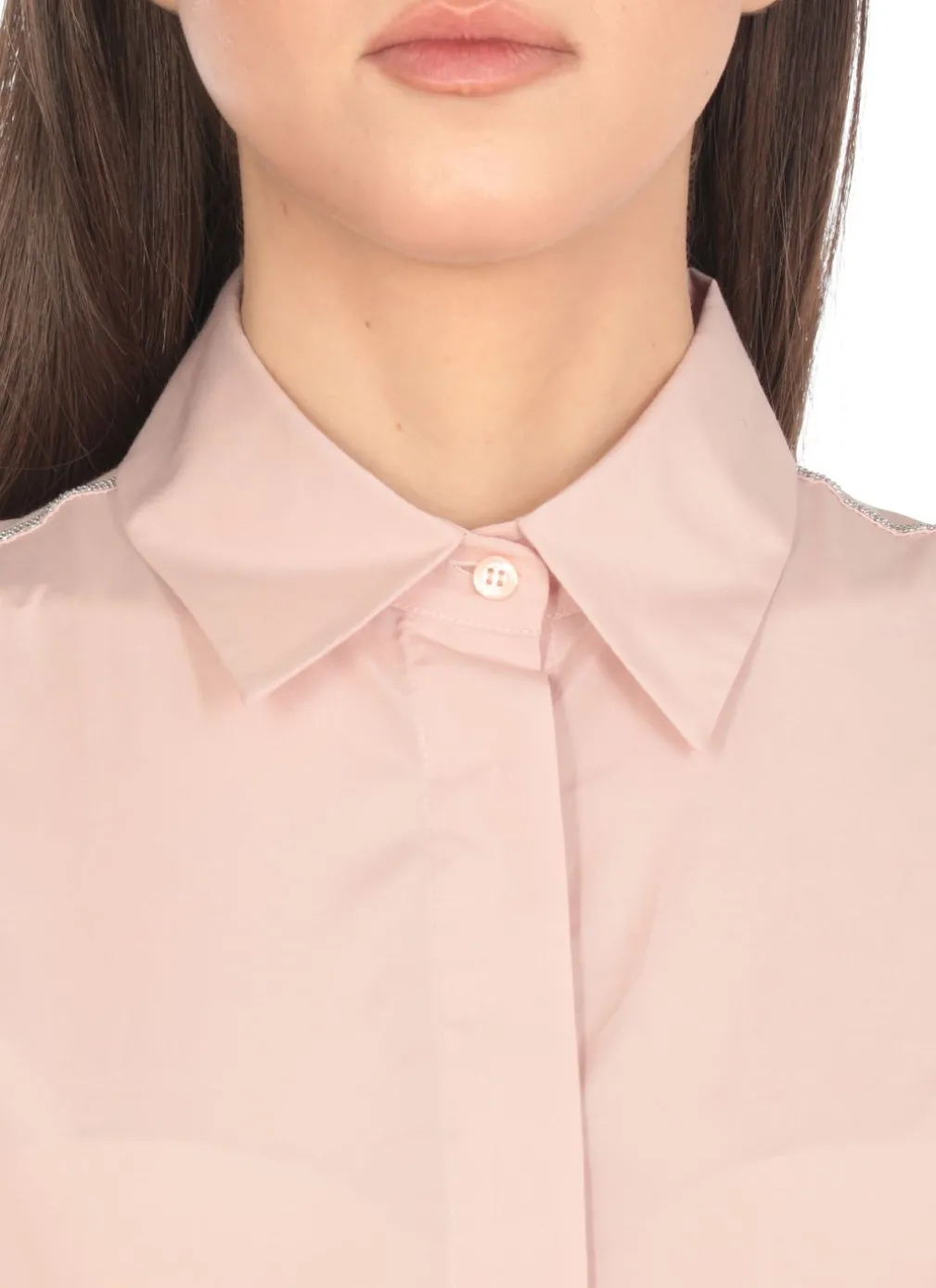 Camicia con dettagli in punto luce