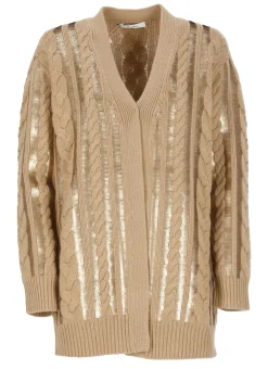 Cardigan in lana e cashmere