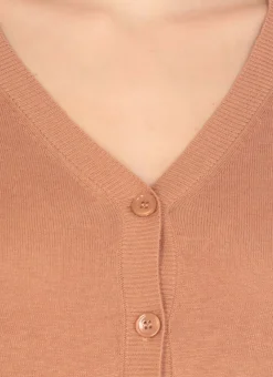 Cardigan in seta e lino