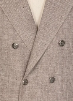 Giacca doppiopetto in lino