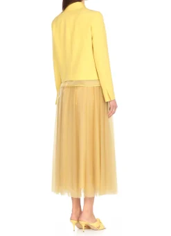 Giacca in lana e lino