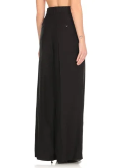 Pantaloni palazzo in misto lino