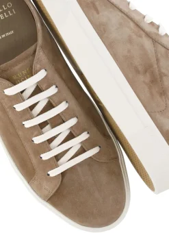 Sneakers in pelle scamosciata