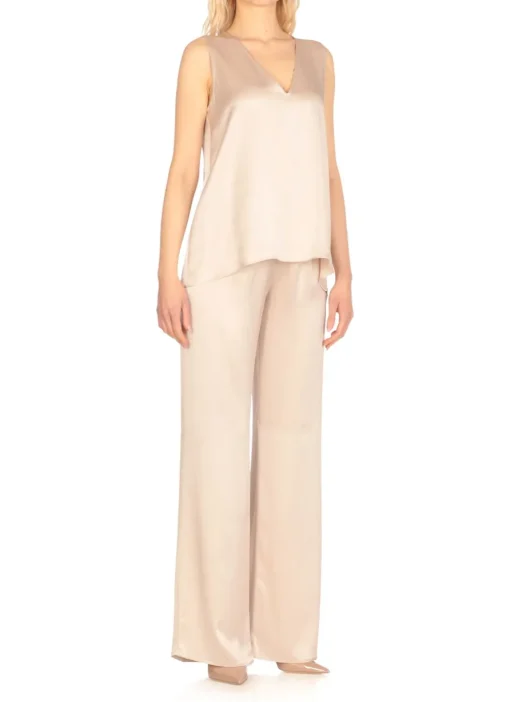 Top in misto seta